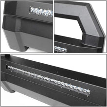 Replacement for RAM 1500 Truck Square Tube Lightweight Bull Bar w/LED Light+License Plate Relocation Kit (Black)