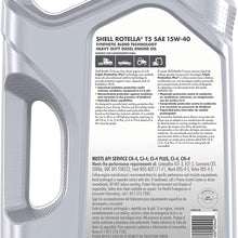 Shell Rotella T5 Synthetic Blend 15W-40 Diesel Engine Oil (1 Gallon, Case of 3)