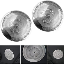 Artudatech 2PCS Car Stainless Steel Door Speaker Cover Frame Trim For Ford Mustang 15-18