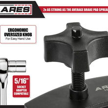 ARES 18028 - Heavy Duty Brake Pad Spreader - Built-in Comfort Tightening Knob - Heavy-Duty Steel Construction - Solid Steel Swivel Joint for Precise and Even Compression