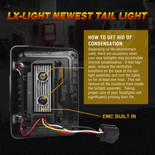 DOT Approved 4D LED Tail Lights for 2007-2017 Jeep Wrangler JK Brake Reverse Light Rear Back Up Lights Daytime Running Lamps,EMC Build-in