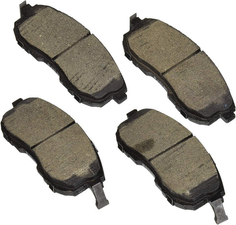 Bosch BE815AH Blue Disc Brake Pad Set with Hardware for Select Infiniti I35; Nissan Altima, Cube, Maxima, Sentra, Versa; Suzuki SX4 - FRONT