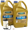 Blau J1A5079-B Motor Oil Change Kit - Compatible with 2007-09 Audi S8 w/ 10 Cylinder 5.2L Engine - 5w40