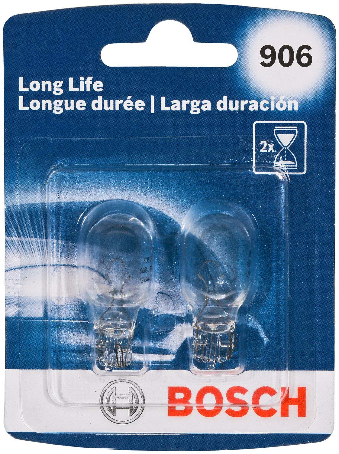 Bosch Automotive 906LL 906 Light Bulb, 2 Pack