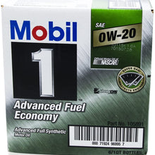 Mobil 1 124184 0W-20 Advanced Fuel Economy Synthetic Motor Oil-1 Quart (Pack of 6), 192. Fluid_Ounces, 6 Pack