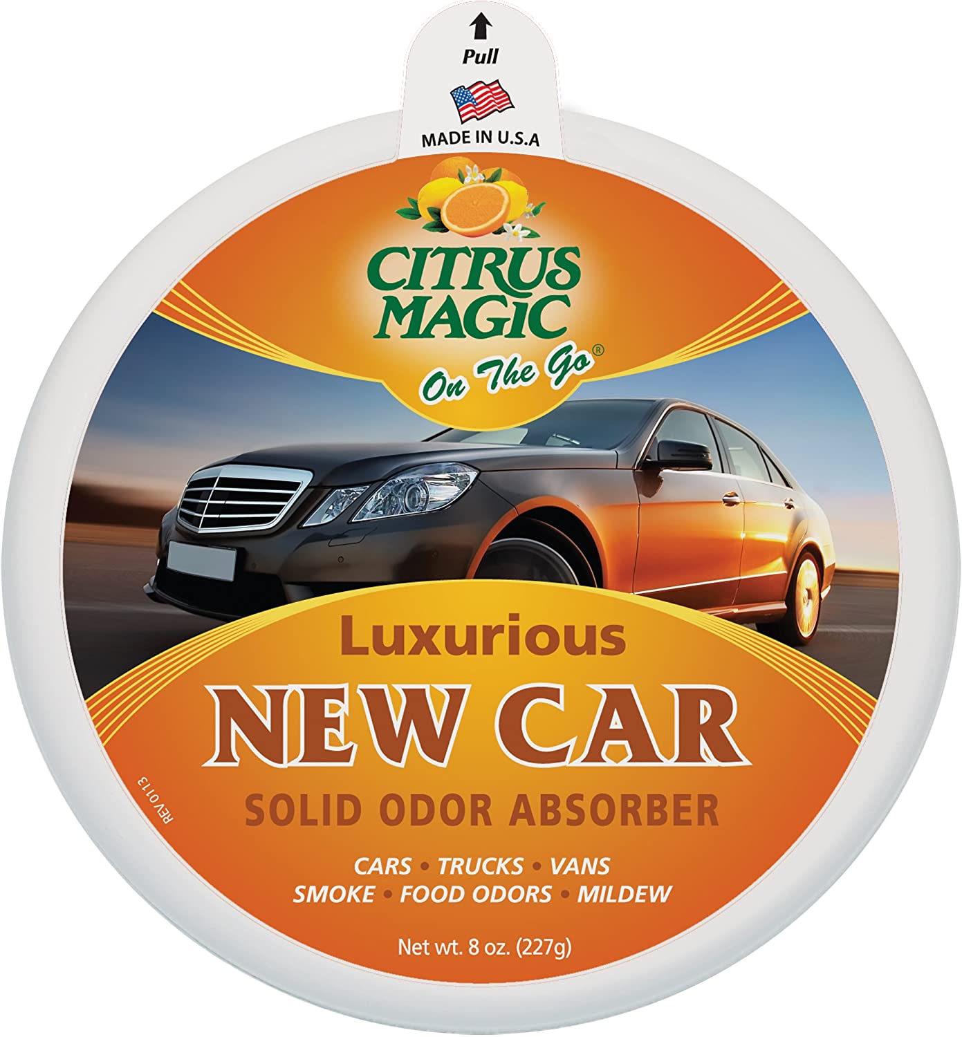 Citrus Magic On The Go Solid Air Absorber Luxurious New Car, Pack of 3, 8-Ounces Each