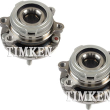 Pair Set 2 Front Timken Wheel Bearing Hub Assies Kit for Nissan Quest Murano FWD