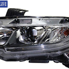 Headlight Assembly Compatible with 2016-2019 Honda Civic Halogen Coupe Hatchback Sedan CAPA Driver Side