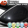 4D Black Carbon Fiber Vinyl Wrap Sticker Air Release Bubble Free Anti-Wrinkle 1 x 5 FT Feet / 12