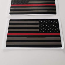 EyeCatcher USA Flag Emblem Decal Black - 2 Pack