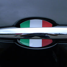 Fiat 500 Italian Flag Car Auto Door Handle Trim Molding Scratch Protector 2 Door Pack