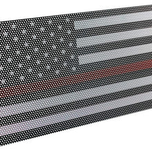 V8 GOD American Flag Jeep Grille Mesh Grill Insert Old Glory W/Red Stripe for Jeep Wrangler JK 2007-2018 Unlimited