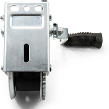 Camco Heavy Duty Steel Marine Towing Winch- Corrosion Resistant | 1,2000 lb Capacity| Durable Gears Resist Wear & Tear| Resilient & UV Resistant 20’ Strap - (50001)