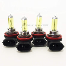 Mega Racer Combo 2 Pair H11 (Fog Light) 100 Watt Hyper Yellow 3000K 3K Xenon Halogen Headlight Lamp Bulb Replace
