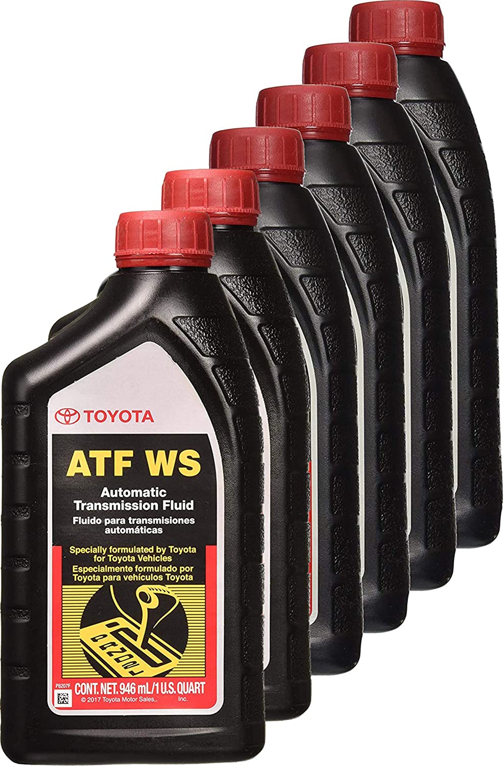 Toyota 6 Pack 00289-ATFWS Automatic Transmission Fluid, 192 Ounces, 6 Pack, 192 Ounces, 6 Pack