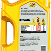 Pennzoil 550045274-3PK Platinum High Mileage Full Synthetic 10W-30 Motor Oil (SN), 5 Quart, 3 Pack