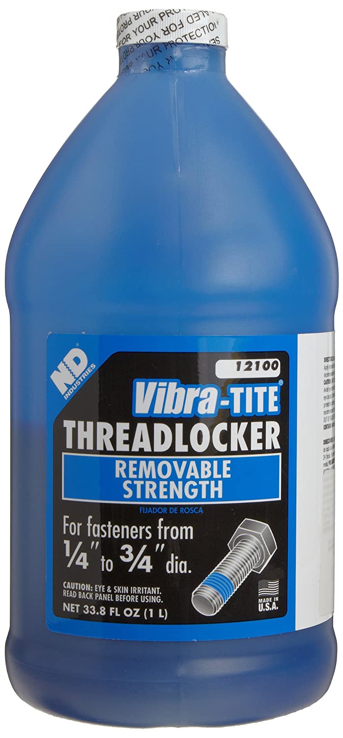 Vibra-TITE 121 Medium Strength Removable Anaerobic Threadlocker, 10ml Bottle, Blue