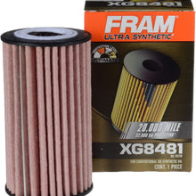 FRAM Ultra Synthetic Automotive Replacement Oil Filter, Designed for Synthetic Oil Changes Lasting up to 20k Miles, XG8481 (Pack of 1)