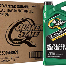 Quaker State Advanced Durability Conventional 10W-40 Motor Oil (5-Quart, Case of 3)