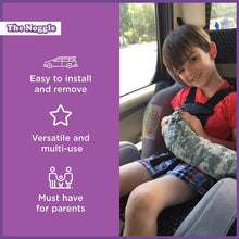 The Noggle - Making The Backseat Cool Again - Vehicle Air Conditioning System to Keep Your Kids Cool and Comfortable When Traveling in The Car - Works with Most Vehicles - 6ft, Grey Quatrefoil