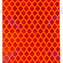 Amber/Red 2x3" Rectangle High Visibility Reflective Stick-On Prism Reflector | DOT-SAE | Strong Adhesive/Weatherproof | Trailer Camper RV Flatbed Fender Property Boat Marine (Red, Qty 4)