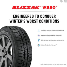 Bridgestone Blizzak WS80 Winter/Snow Passenger Tire 195/65R15 91 H
