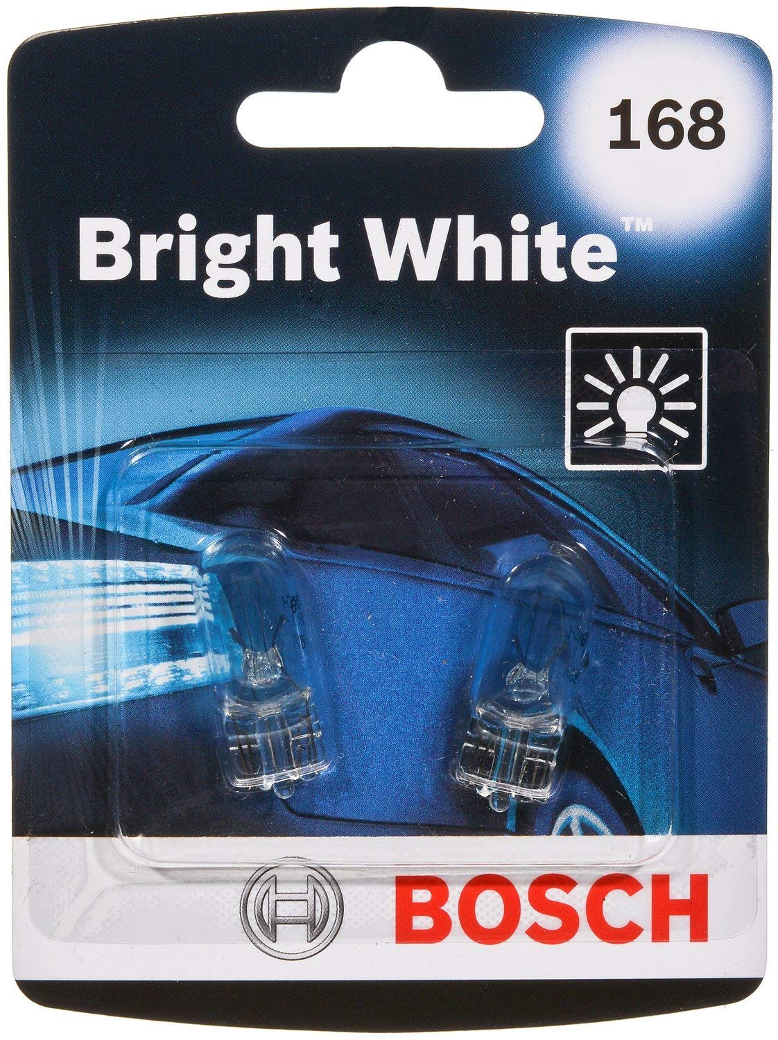 Bosch 168 Bright White Upgrade Minature Bulb, Pack of 2