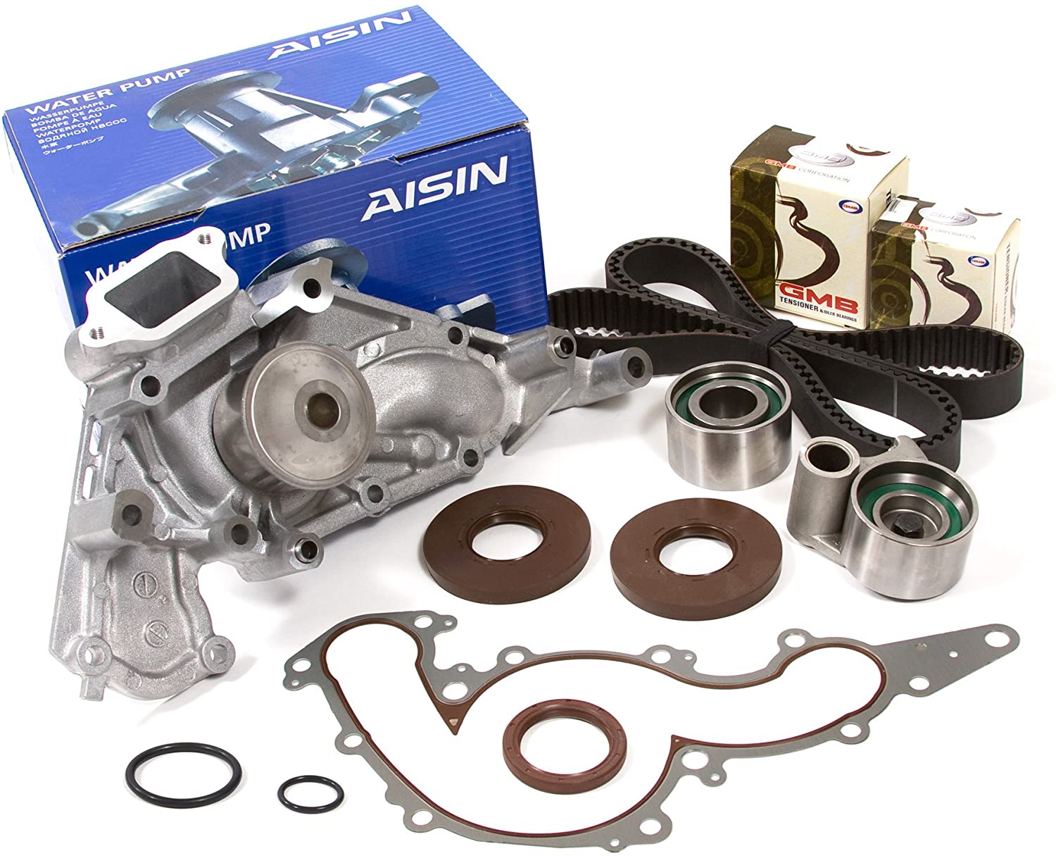 Evergreen TBK298WPA Fits 98-07 Toyota Tundra Lexus LS LX GS GX SC 4.7L 2UZFE Timing Belt AISIN Water Pump Kit