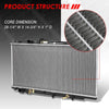 Replacement for 05-07 Honda Accord V6 Hybrid 1-1/4 inches Inlet OE Style Aluminum Direct Replacement Racing Radiator