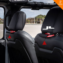 GPCA Headrest Grab Handles PRO Universal for Jeep, Truck,Sports Car,Easy headrest Pole Mount for 4X4 Off-Road Backseat Passengers. GP Back Grip Patent Pending. (RED Aluminum)
