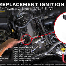 Ignition Coil - Replaces 90919-A2007 - Fits Toyota and Lexus 2.7L, 3.5L V6 - Ignition Coil Pack Fits Lexus, Camry V6, Avalon, Sienna, Rav4 and more