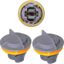 APDTY 034145 Tail Lamp Light Bulb Plastic Socket Holder Pack Of 3 Fits Rear Left or Right Turn Signal Brake or Reverse Light For Chrysler Plymouth Dodge Jeep (Taillight 3-Pack, Replaces 4676589)