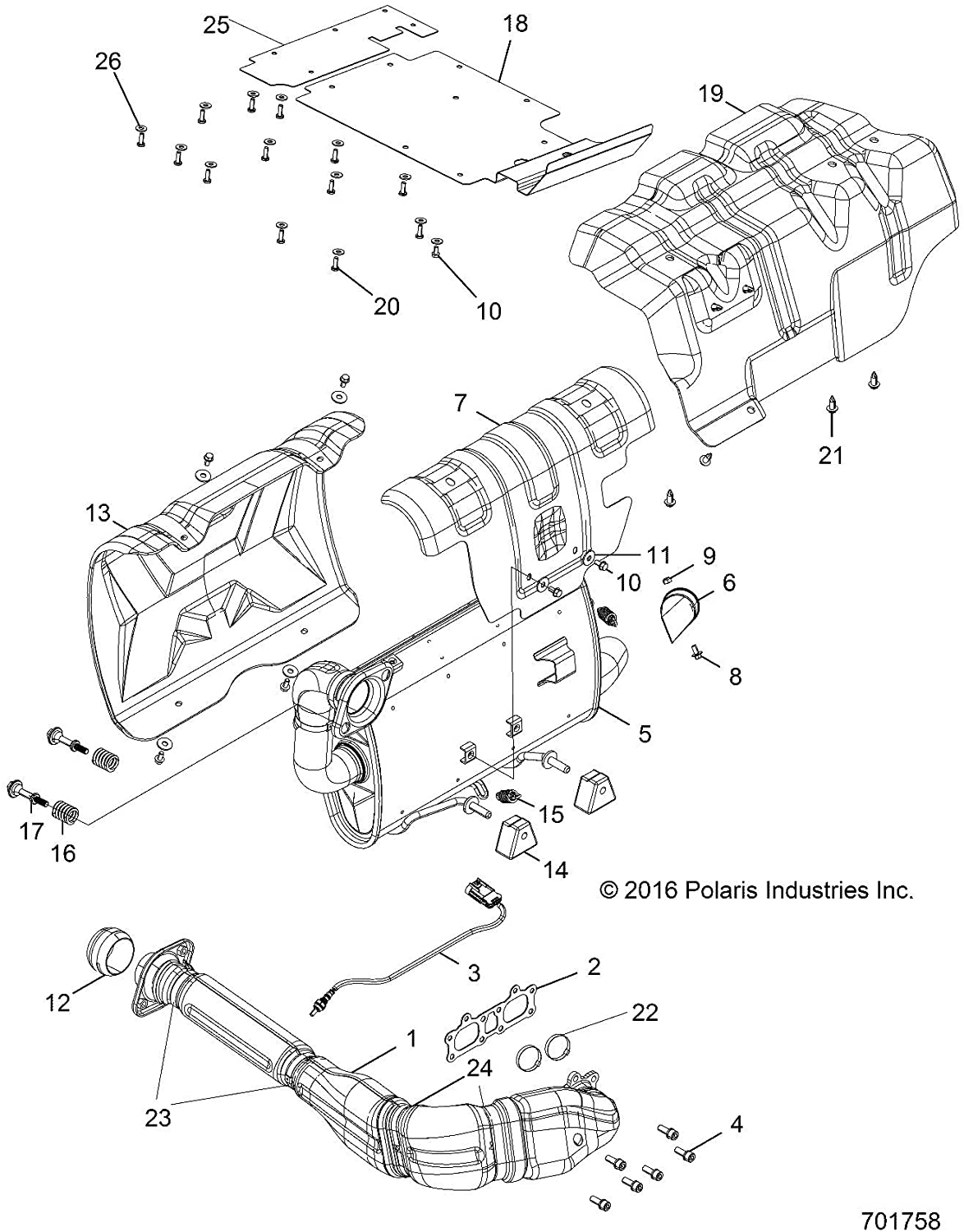 Polaris Oxygen Sensor, Genuine OEM Part 4016021, Qty 1