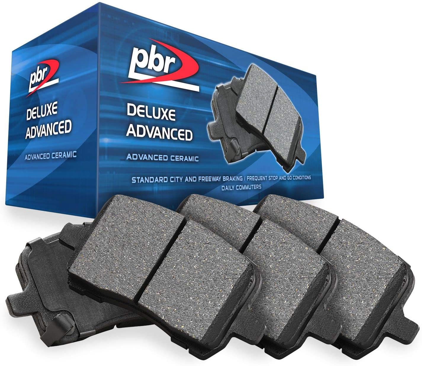 Front PBR-AXXIS Deluxe Advanced Brake Pads -Ceramic Brake Compound 3551-1578-00