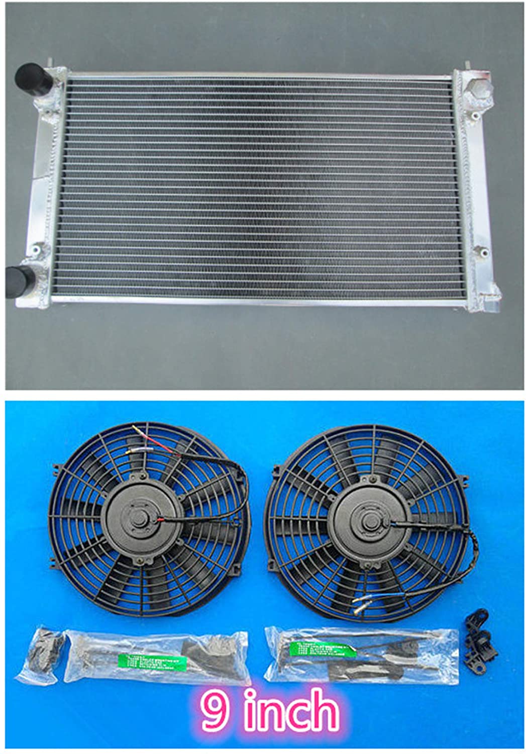 MONROE RACING compatible replacment Aluminum Radiator for GOLF MK1 MK2 GTI/SCIROCCO 1.6 1.8 8V Manual + 9