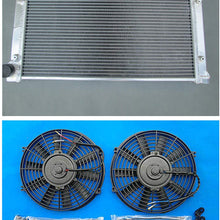 MONROE RACING compatible replacment Aluminum Radiator for GOLF MK1 MK2 GTI/SCIROCCO 1.6 1.8 8V Manual + 9" Fans