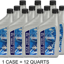 Honda Marine 08207-10W30MFC-W Genuine 4-Stroke SAW 10W-30 Motor Oil (Case of 12 Quarts )