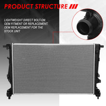 13400 OE Style Aluminum Core AT Radiator Replacement for Chrysler 200 Jeep Cherokee 14-18