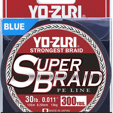 Yo-Zuri Superbraid Blue 300 Yards Superbraid Fishing Line