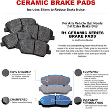 For Tucson, Elantra, Sportage Front Plain Brake Rotors+Ceramic Brake Pads