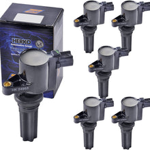 Set of 6 Herko B050 Ignition Coils For Lincoln Jaguar V6 3.0L 2000-2005