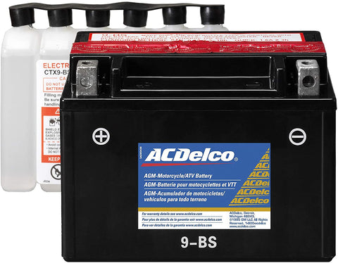 ACDelco ATX9BS Specialty AGM Powersports JIS 9-BS Battery