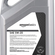 AmazonBasics Full Synthetic Motor Oil, SN Plus, 5W-20, 5 Quart