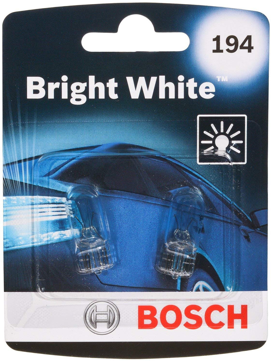 Bosch 194 Bright White Upgrade Minature Bulb, Pack of 2