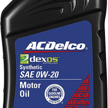 ACDelco 10-9232 Professional dexos1 0W-20 Synthetic Motor Oil - 1 qt (Packaging may vary)