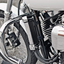 Jagg 750-1100, Harley-Davidson 6 Row Chrome Vertical Frame Mount Oil Cooler System