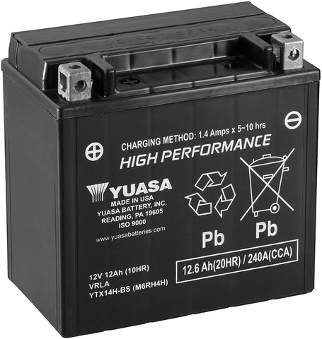 Yuasa YUAM6RH4H YTX14H-BS Battery