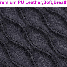 U&M Auto Armrest Console Cushion Leather Memory Foam Arm Rest Support Arm Rest Padding Protective Case Soft PU Vehicle Seat Cushions Armrest Pillow (Black-New V)