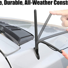 The Original 6 3/4 Inch - Car Wash Proof Short EPDM Rubber Antenna - USA Stainless Steel Threading - Powerful Internal Copper Coil/Premium Reception
