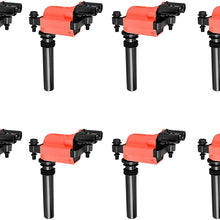 ENA Direct Ignition Coil Set of 8 Compatible with 2003-2005 Dodge Ram 1500 2500 3500 V8 5.7L And 2005 Jeep Grand Cherokee V8 5.7L (8)